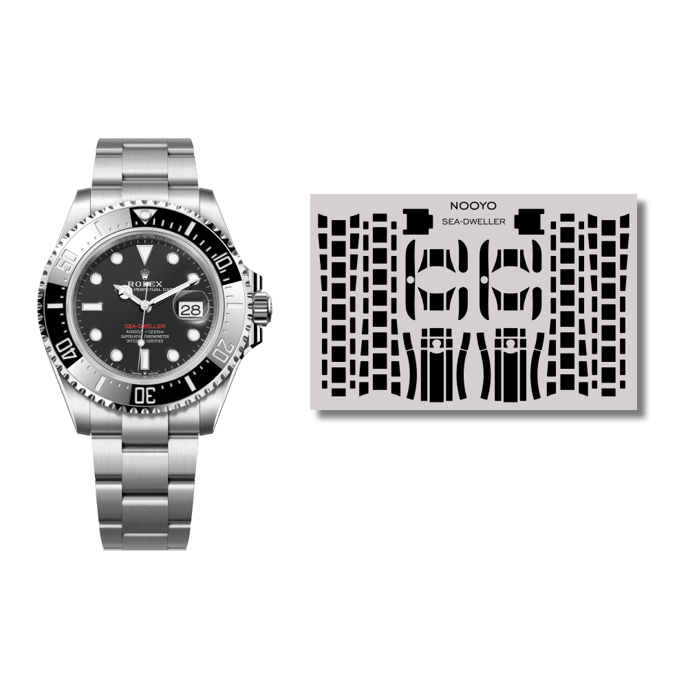Schutzfolie Rolex Sea-Dweller Deapsea Vorderseite NOOYO Protect your watch 