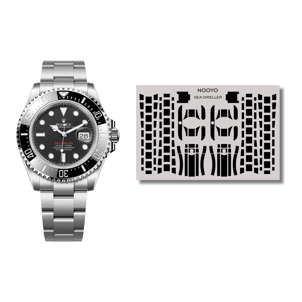 Schutzfolie Rolex Sea-Dweller Deapsea Vorderseite NOOYO Protect your watch